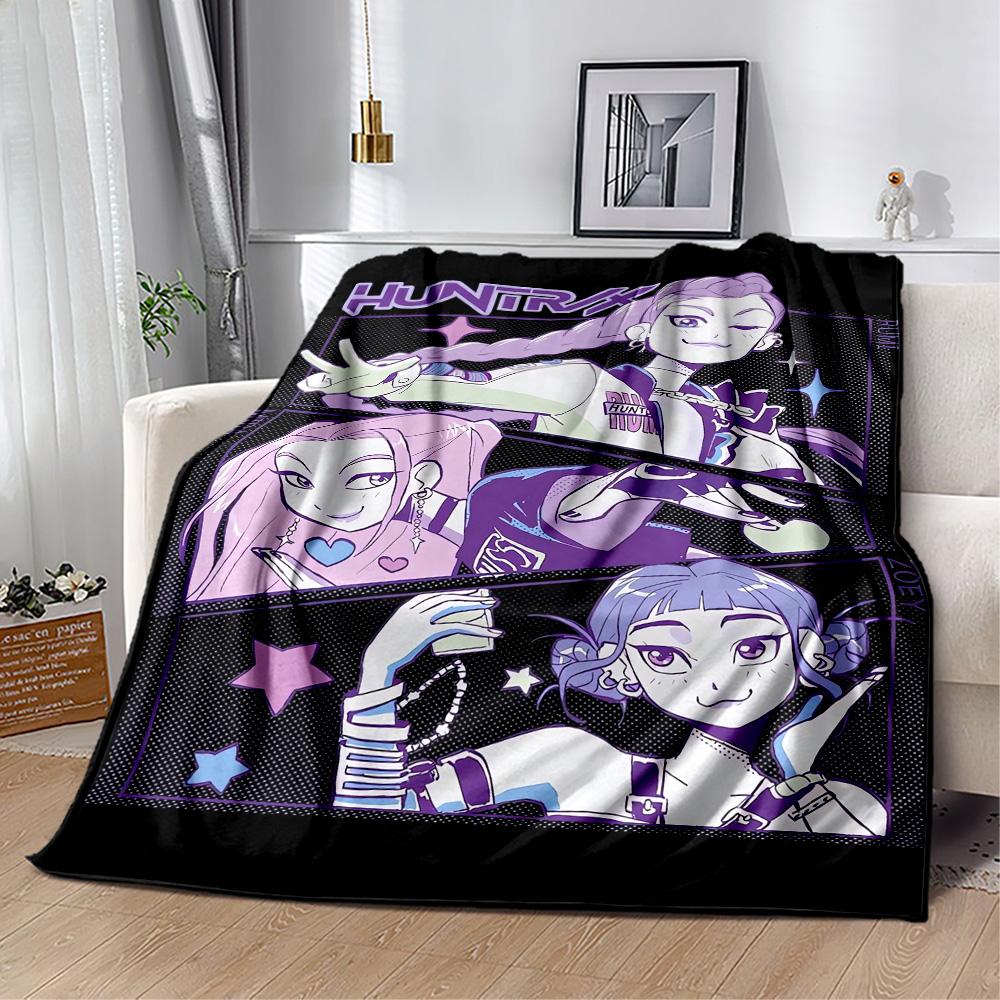 1pc K-pop Glow Blanket Comfortable Soft Lightweight Multi Purpose Blanket for Travel Camping Picnics Sofa Office Bedroom Perfect Gift for Friends
