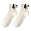 Women's Summer Thin Cartoon Cute Three-dimensional Ear Socks, Versatile Sweat-absorbing and Odor-proof Short Socks, Boneless