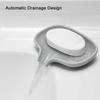 Bathroom Silicone Soap Dish, Shower Soap Holder with Drain Tray, Kitchen Sink Waterfall Soap Tray, 2-piece Set