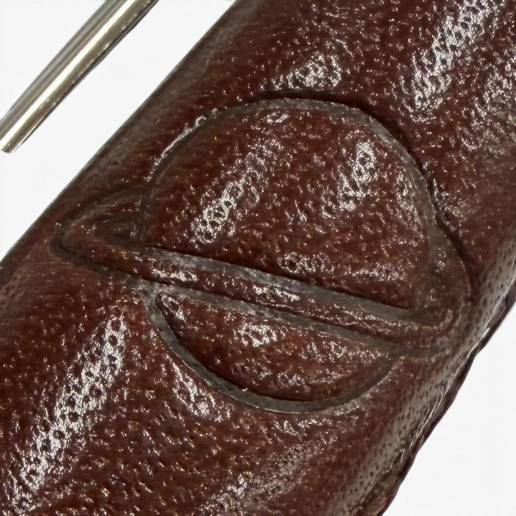 Excellent MONTBLANC Ballpoint pen Silver leather mens 119686 Used