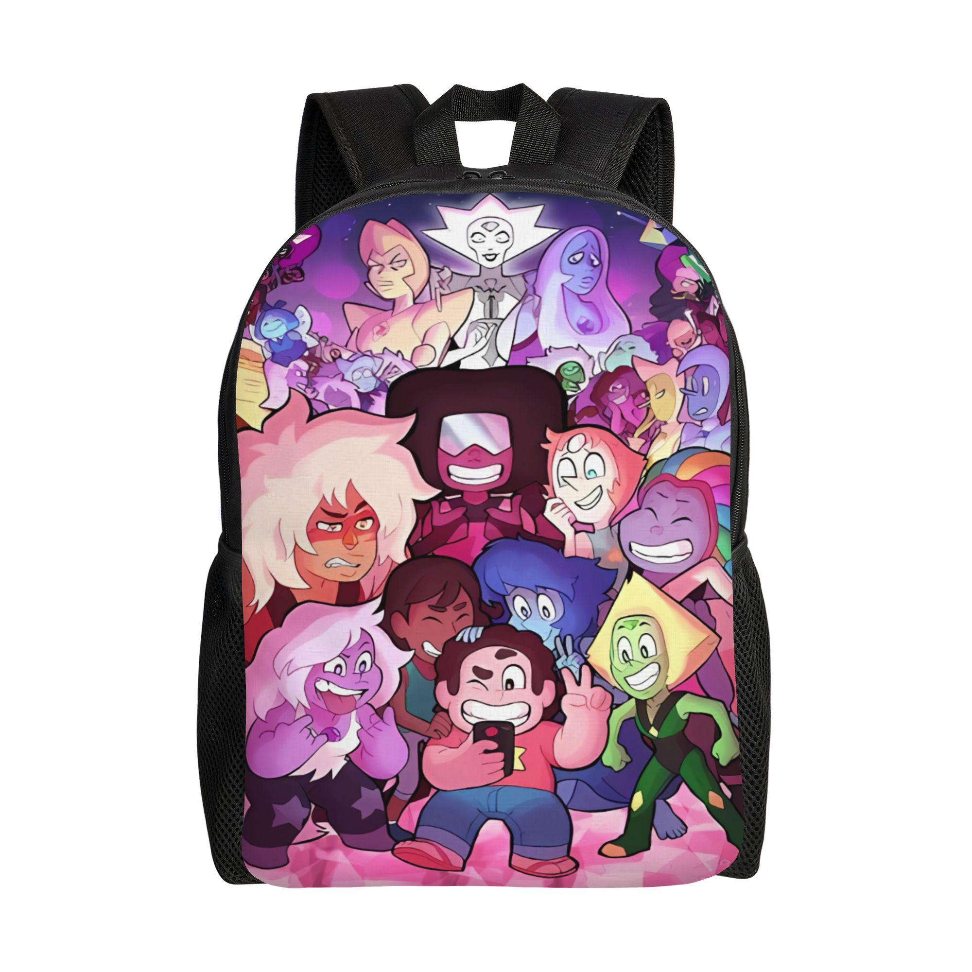 Kristal Juwelen Steven Universe Rugzak Streetwear Rugzakken Meisje Universiteit Grote High School Tassen Op Maat Gemaakte Rugzak One Size pink