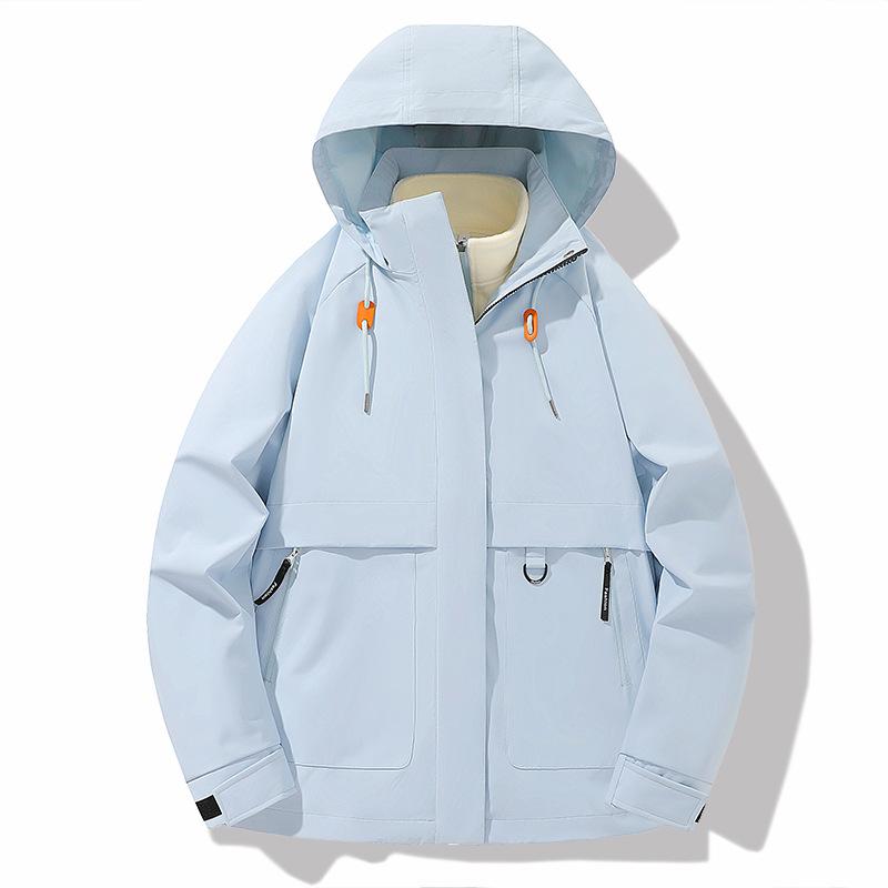 Drei-in-Eins-Jacke, Polar-Fleecejacke, wasserdichte Fleece-Wanderjacke mit Kapuze für Damen und Herren, Paar