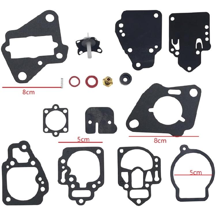 Professional Marine Carburetor Rebuild Set For 6 25HP Engines Direct Fit Installation Components