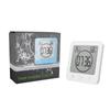 BALDR Waterproof Bathroom Wall Clock with Thermometer, Hygrometer, Suction Cup, and 1/10-Minute Countdown Timer