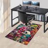 1pc Zombie Apocalypse Chair Mat: Colorful Skulls and Eyes Office Rug - Festival Gift, Universal for Seasons, Suitable for Home Decor, Gaming Room, Bed