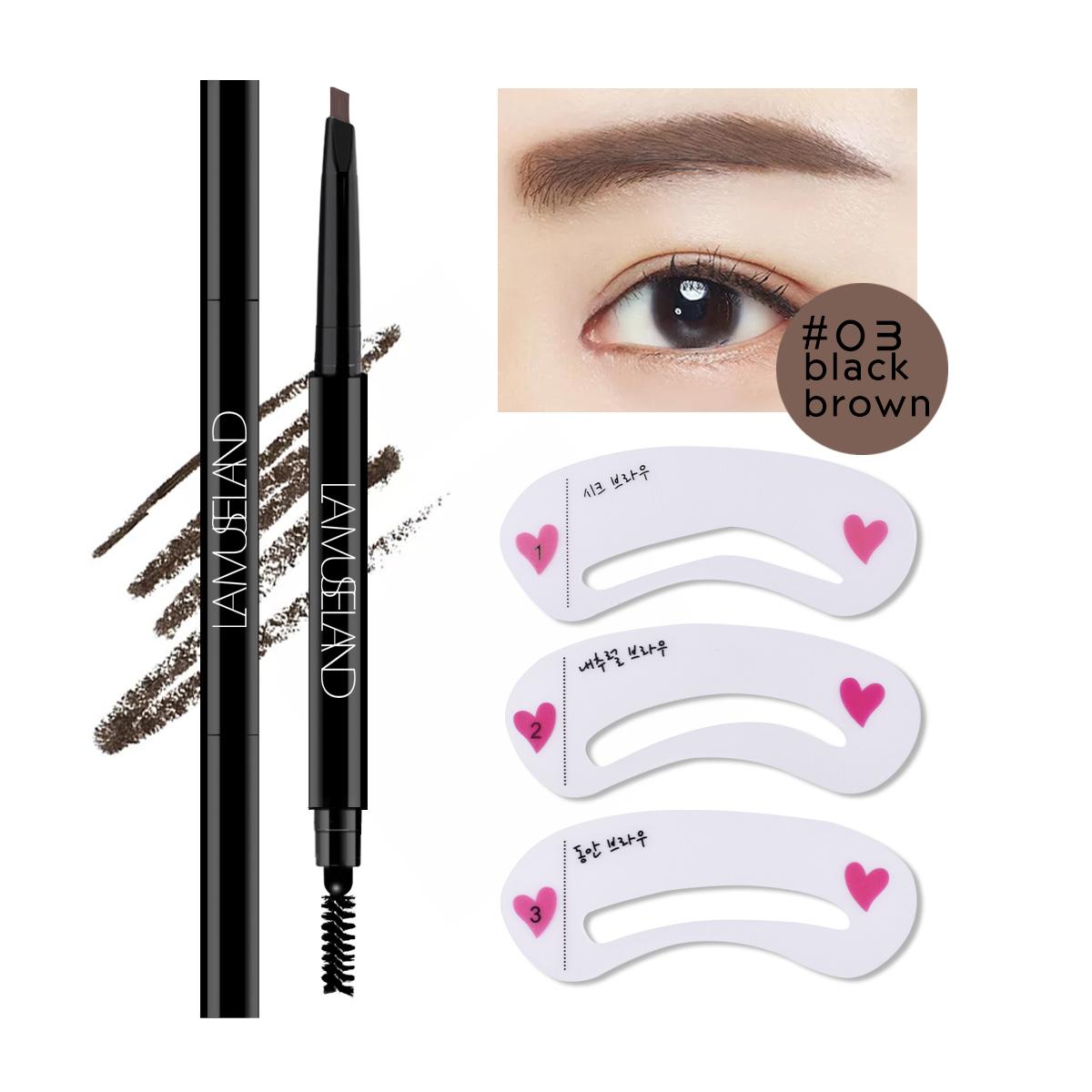 

LAMUSELAND 5 цветов долговечный водостойкий двуглавый карандаш для бровей