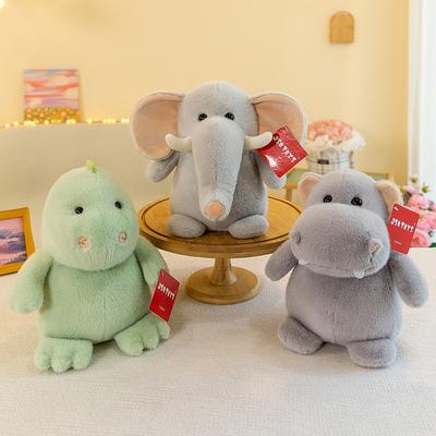 Chubby Elephant Hippo Dinosaur Boutique Grab Machine Doll Doll Plush Toy Children's Birthday Gift