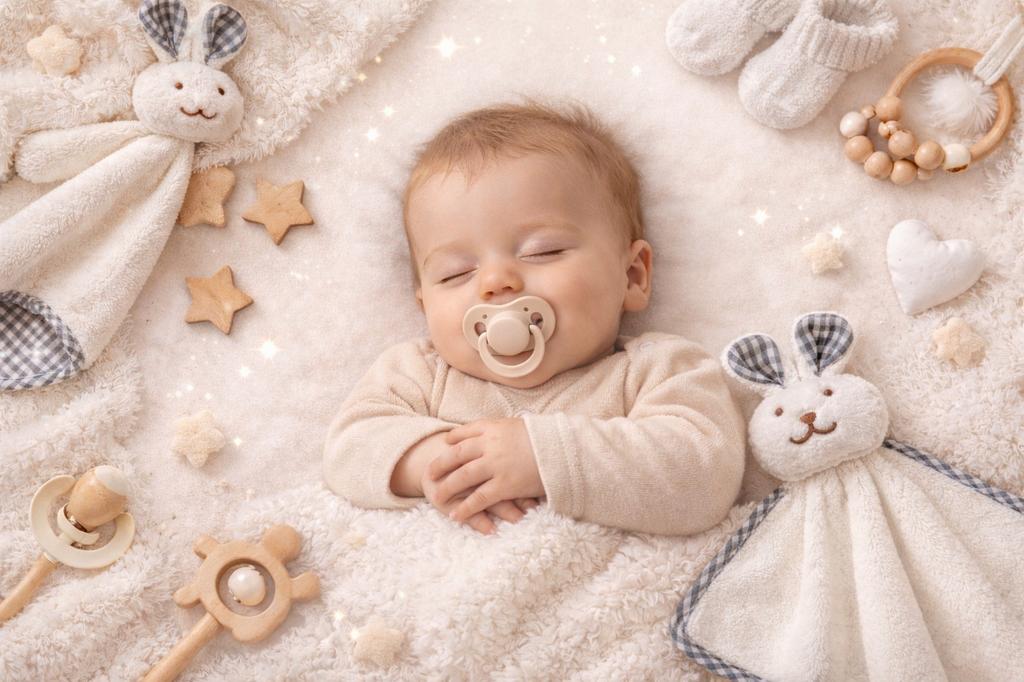 Ulewajka Mini Diaper Cuddly Toy Cloth For Babies Bunny