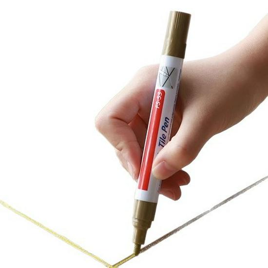 Grout Pen: Waterproof, Anti-Mildew, No-Fade Tile Gap Touch-Up Paint