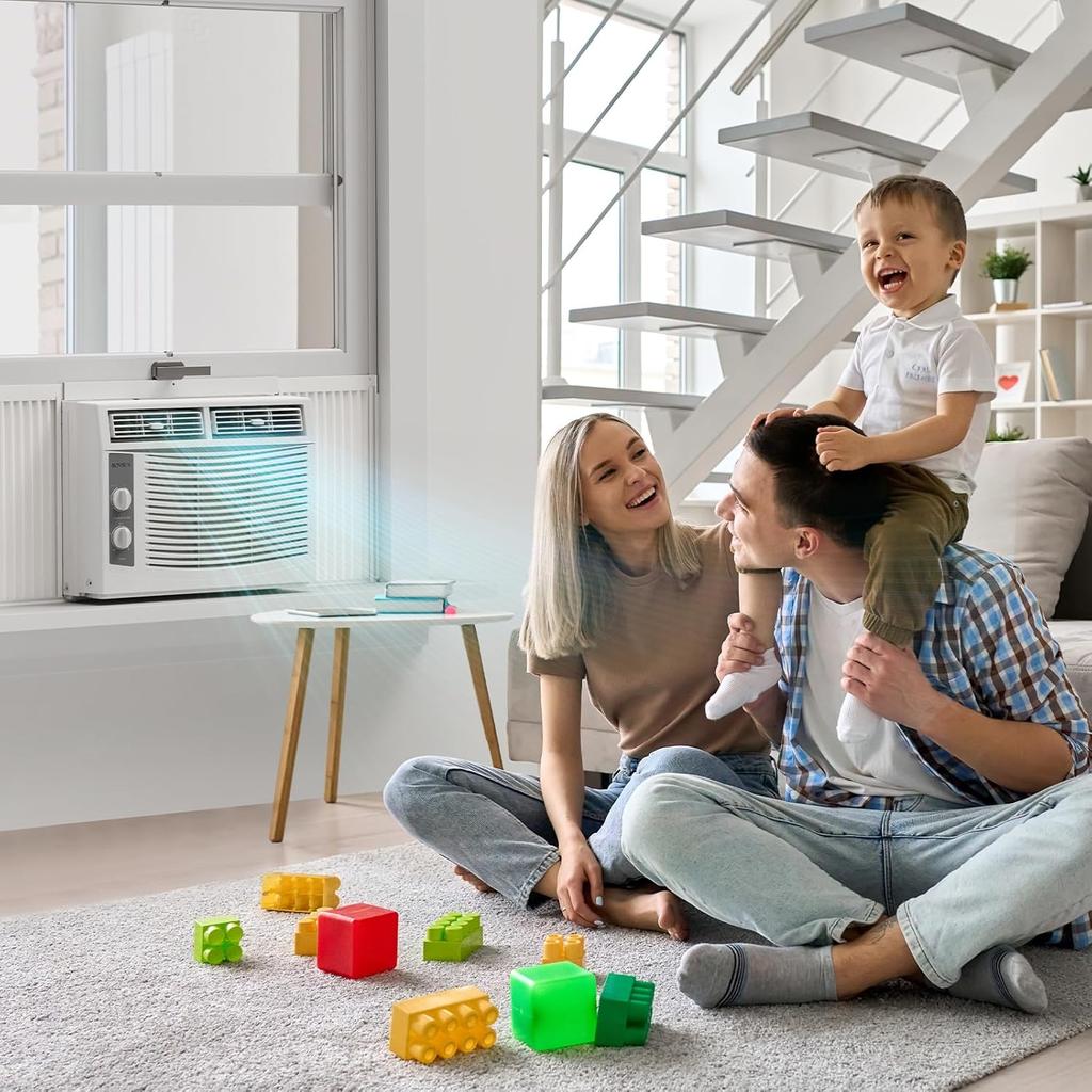 Ar Condicionado de Janela 5000 BTU com Controles Mecânicos e Kit de Instalação Fácil para Ambientes de até 13,9 m² 115V/60Hz, Personalizado