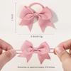 10Pcs Bows Elastic Hair Rubber Band Hair Ties Ribbon Pigtail Grosgrain Hair Accessories Girl Baby Gift Bands for Children