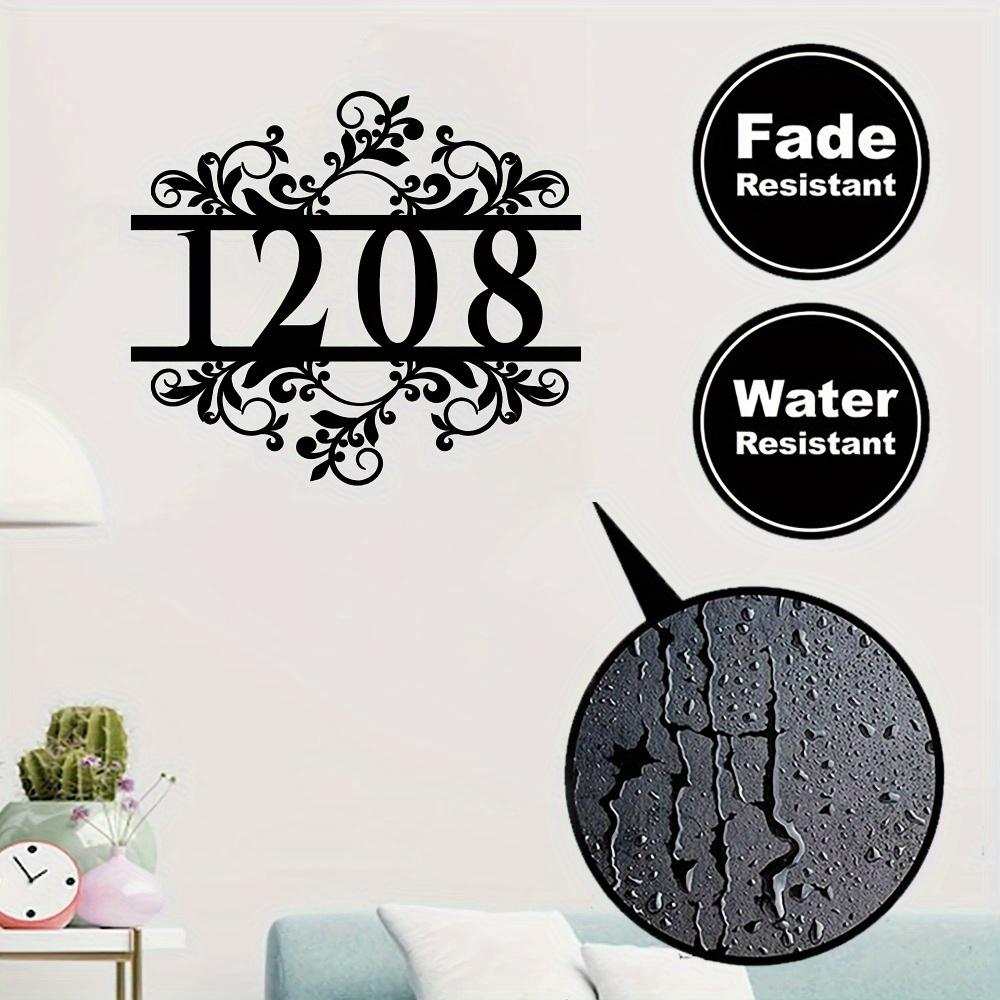Personalized Boho Metal Address Sign, House Number Wall Art, Porch Decor, Custom Sculpture