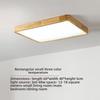 Lumină de Plafon LED Modernă Aspect Lemn Auriu O Lumină cu 3 Culori Iluminat Acasă Bucătărie Dormitor Baie Lampă de Plafon de Suprafață