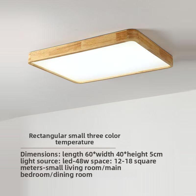 Lumină de Plafon LED Modernă Aspect Lemn Auriu O Lumină cu 3 Culori Iluminat Acasă Bucătărie Dormitor Baie Lampă de Plafon de Suprafață