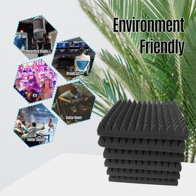 12 * 12 * 2 Zoll hochdichte Studio-Akustikschaumplatten Schallschutzschaum feuerhemmend
