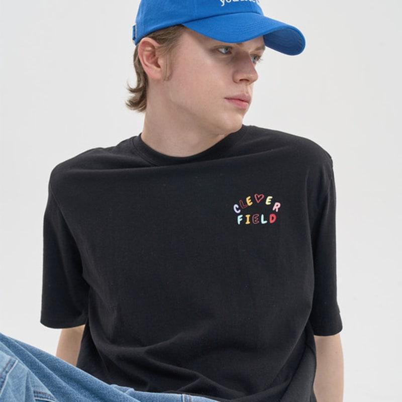 CLEVER FIELD Peach alone ball cap_BLUE