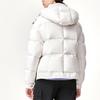 Fila Fleece Hooded Loose Down Jacket Women Outerwear Standard-White F11W149901F-WT
