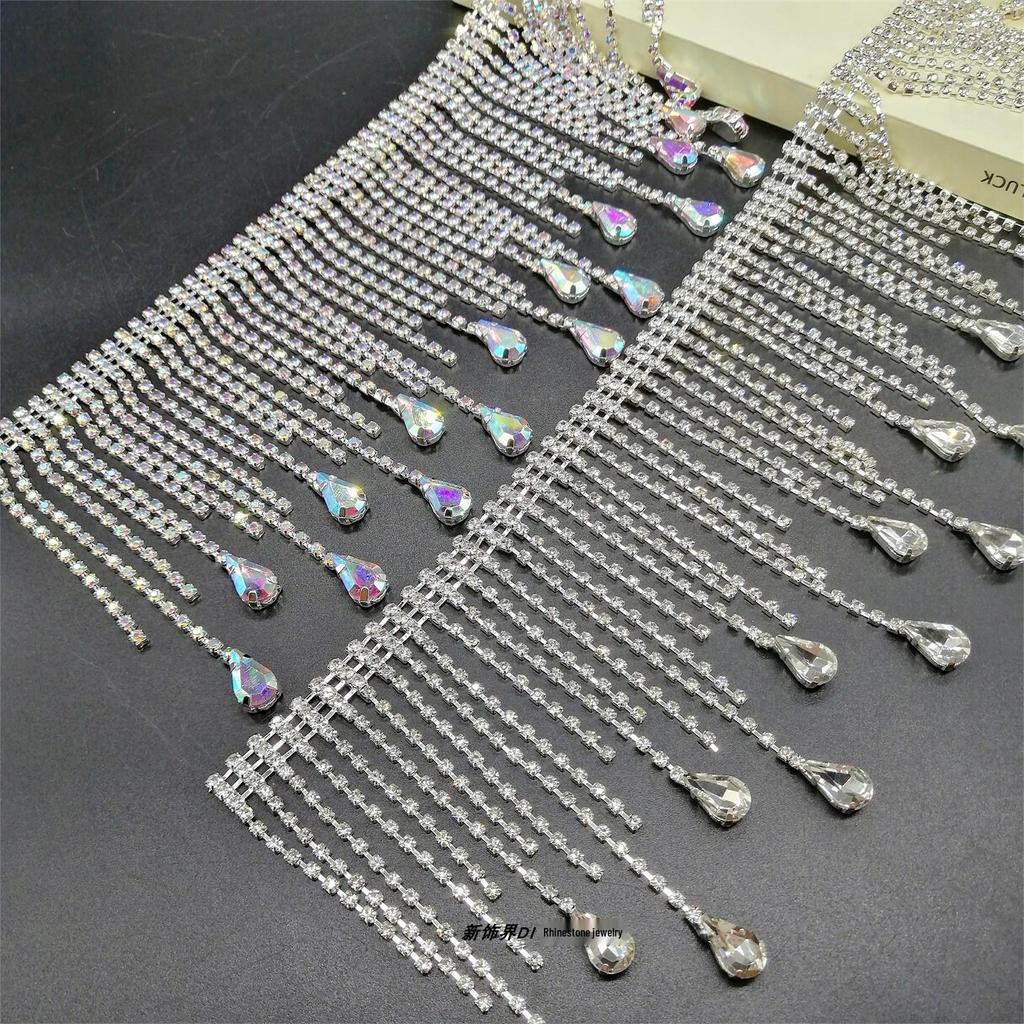 Exquisite Rhinestone Tassel Chain for Belly Dance & Accessories