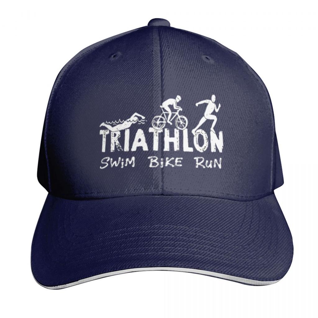Triathlon Schwimmen Radfahren Laufen Athlet Kappe Mode Lässig Baseballkappen Verstellbarer Hut Hip Hop Sommer Unisex Baseballkappen