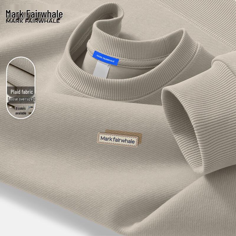 Mark Fairwhale Men's Loose Fit Crew Neck Long Sleeve Sweatshirt