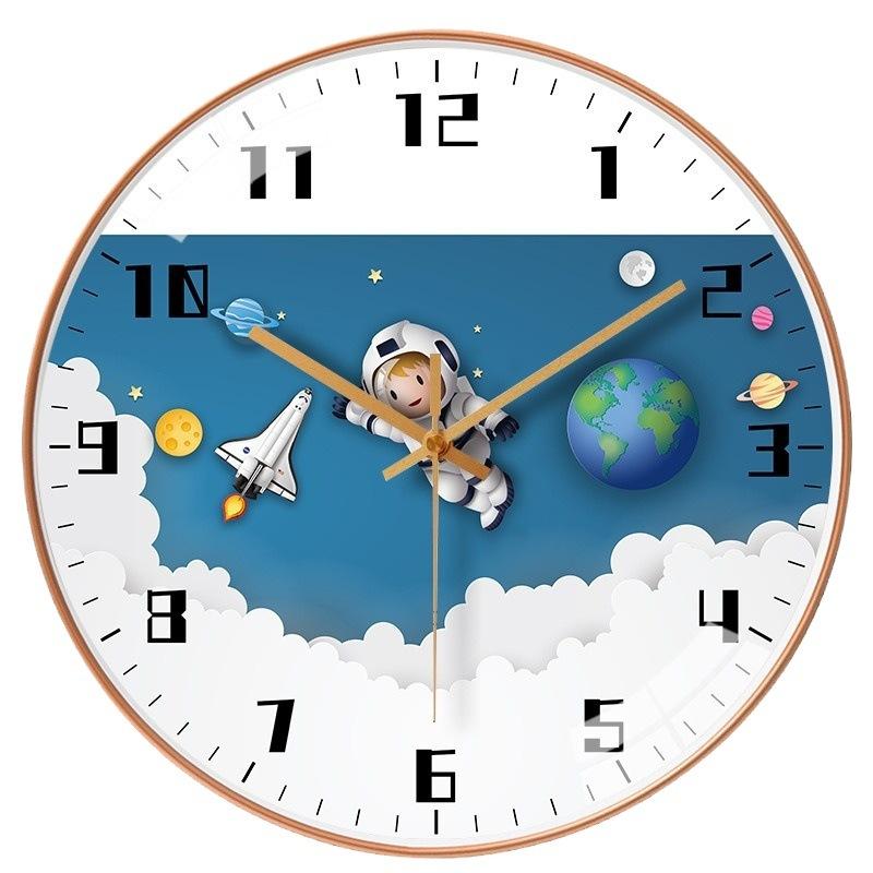 16-inch 40cm creative cartoon children's bedroom home living room wall wall wall mute clock simple hanging table
