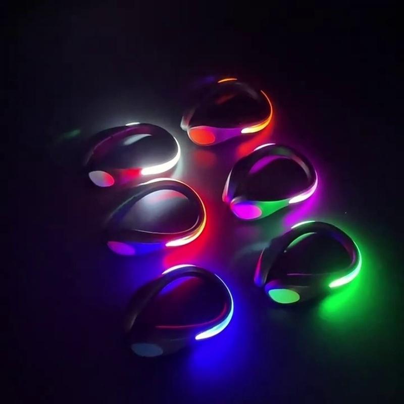 Outdoor Running Light LED Luminous Shoe Clip Light Night Safety Warning Bright Flash Light Sport Bicycle Bike Shoe ClipLight