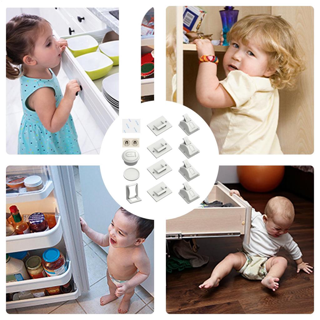 Magnetic Locks For Cabinets Invisible Drawer Lock Child Safety Cabinet Locks Baby Proofing Drawer Locks Child Lock Magnet