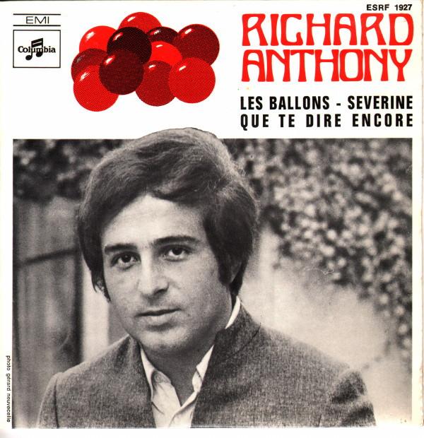 

Пластинка 7 дюймов RICHARD ANTHONY Les Ballons ESRF1927 Columbia 1968 Франция Поп Б/у