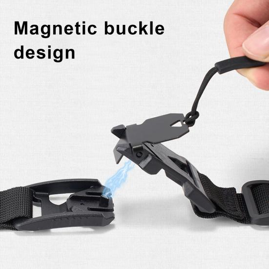 Mochila para atividades ao ar livre, cinta de peito, resistente, ajustável, para acampamento, mochila para caminhadas, fivela magnética de liberação rápida, cinta de fixação, cinto de peito antiderrapante