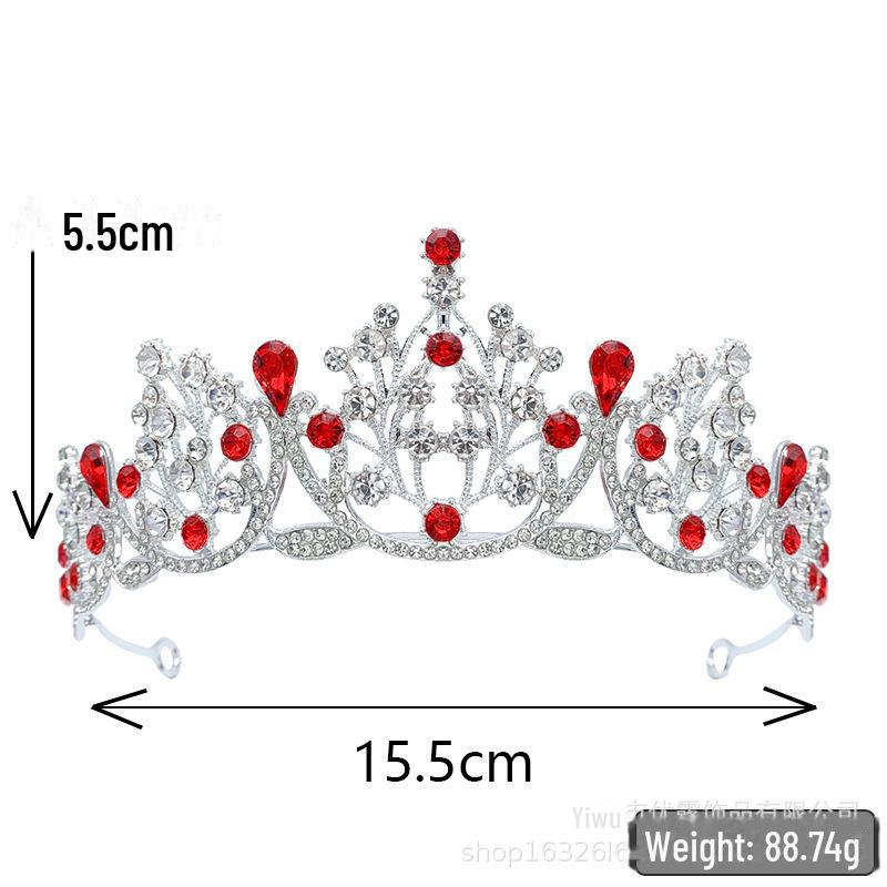 Elegante Brautkrone: Wassertropfen Diamant Prinzessinnen Kopfschmuck für 18-Jährige, Schönheitswettbewerbe & Hochzeiten