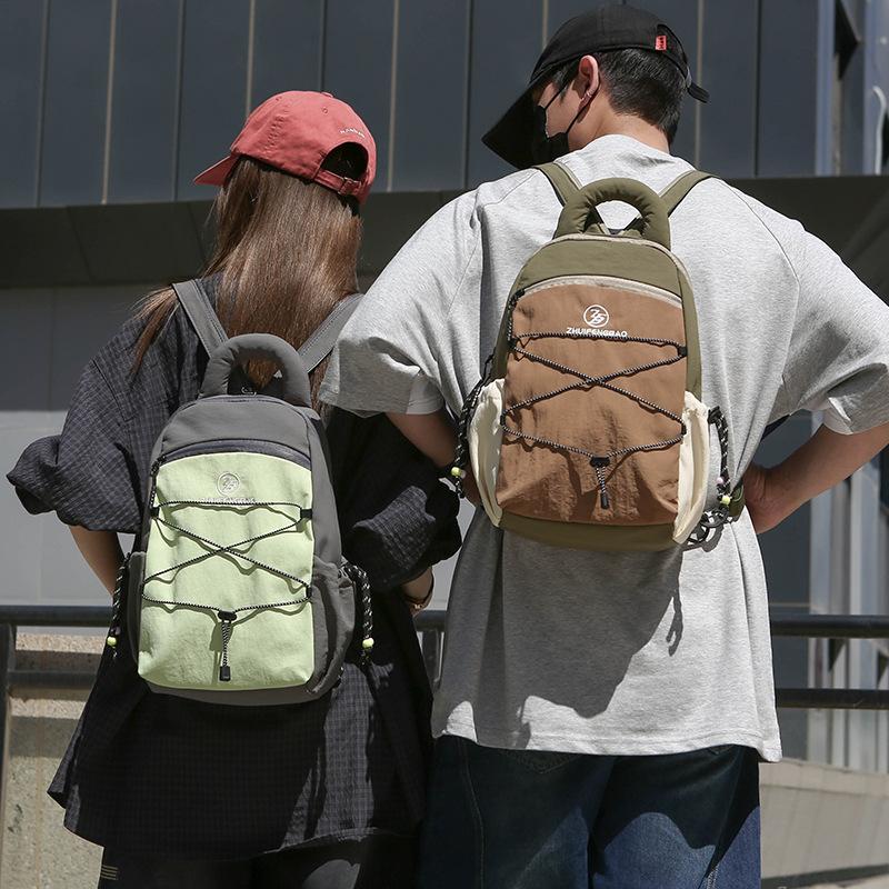 Schoolbag1011 New Outdoor Travel Mountaineering Messenger Bag Large Capacity Three-purpose Sports Lightweight Nylon Cycling Backpack