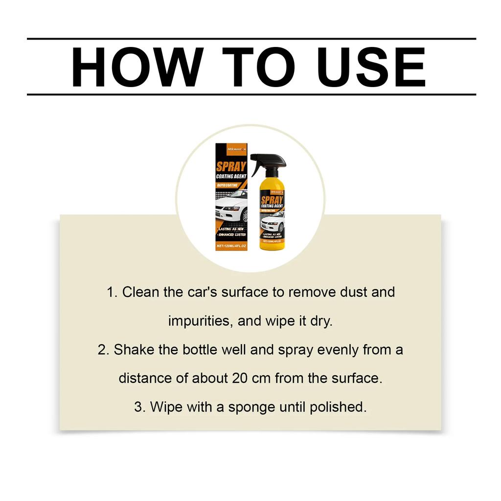 Nano Ceramic Scratch Repair Coating, Car Body Wax Polish Rain Repellent Anti Fog Anti Scuff Renew Car Paint Gloss