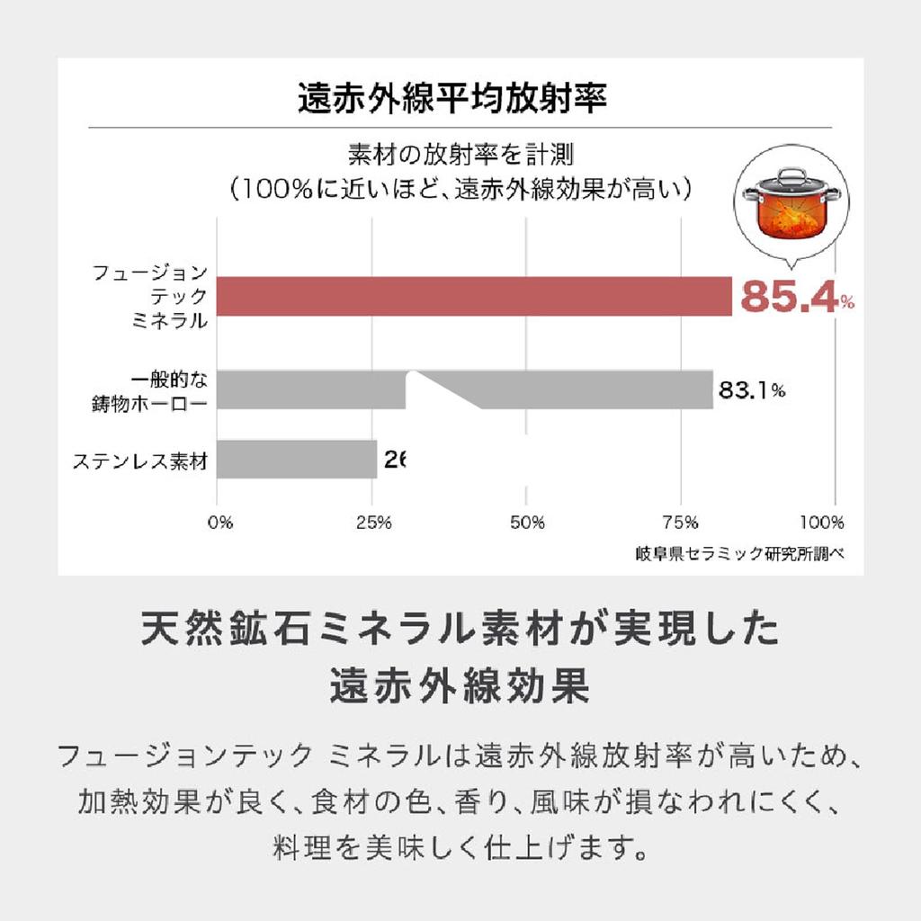 WMF FusionTech Mineral Low Casserole BL induction and gas waterless made with natural mineral made in product number W0514555290 (Black), 20cm,
