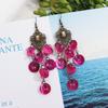 Bohemian Vintage Gorgeous Shell Earrings Long Tassel Versatile Vacation Femininity Court Earrings Ear Accessories