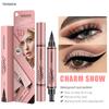Love, Star Pattern Eyeliner Double-ended Liquid Eyeliner Waterproof and Not Easy To Dizzy Makeup Eyeliner