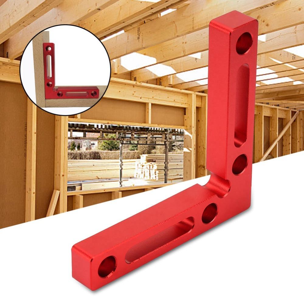 4.7" X 4.7" / 12x12cm 90 Degree Positioning Squares Aluminium Alloy Red Anodized Corner Clamping Square L-Shaped Design