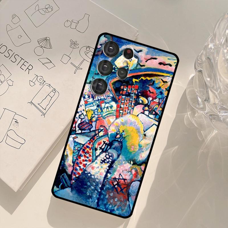 Wassily Kandinsky Abstract Artistic Case For Samsung Galaxy S23 S22 Ultra S8 S9 S10 Note 10 Plus Note 20 S21 Ultra S20 FE Fundas
