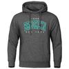 New York 1898 Brooklyn Print Men's Hoodie Creative Crew Neck Clothing Fashion Loose Sweatshirt Fashion Crew Neck Hoodie
