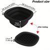 Square Ice Face Basin with Detachable Ice Compartments - Foldable, Ergonomic 30° Design for Portable Skincare at Home