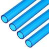 Uxcell 4-Pack Rigid Water Cooling Tubing, 10mm Inner Diameter, 14mm Outer Diameter, 0.5m Length, Hard PETG, Blue. For PC Water Cooling.
