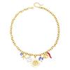 Summer Starfish & Pearl Heart Sea Turtle Pendant Necklace - Dopamine Stainless Steel Clavicle Chain