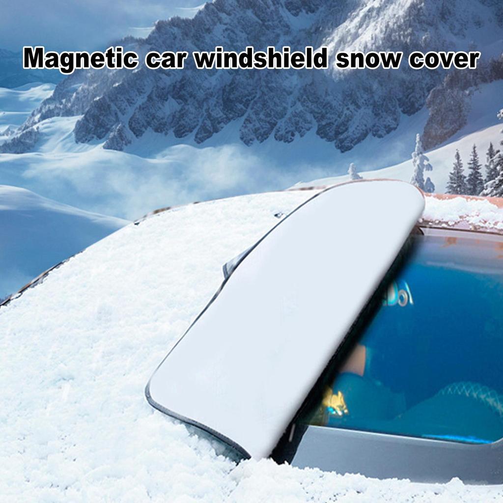 Snow Cover For Car Magnetic Frost Windshield Cover Heavy-Duty Foldable Automotive Protector Waterproof Guard For Heat Sun Ice
