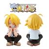 13cm Bandai Anime Figure One Piece Monkey Luffy Roronoa Zoro Kawaii Toys Figural Nendoroid Car Decoration Model Gift D Q PVC hot Kid Friendly