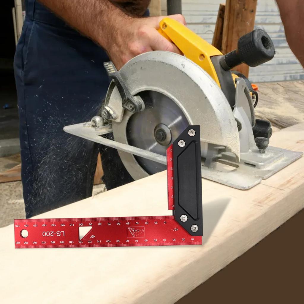 1pc Multi-Angle Measuring Ruler Carpenter Square 45/90 Degrees L Square For Measuring Drawing Accessories