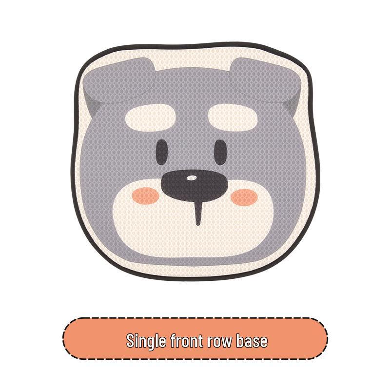 Schnauzer Cartoon Car Seat Cushion for BYD Seagull, Dolphin, Seal 05