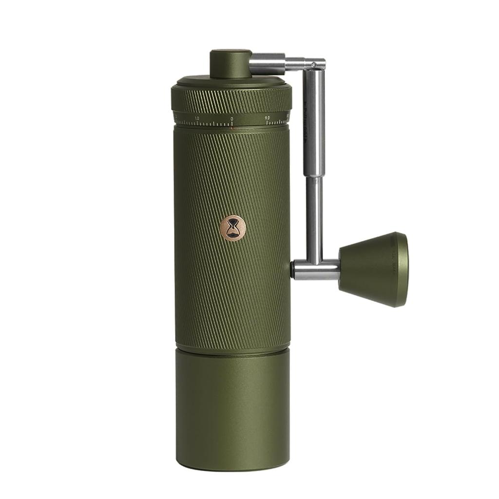 TIMEMORE Kuriko S3 Hand Coffee Grinder, All-Metal, External Adjustment, Hand-Crank Operation, Labor-Saving, One-Year Warranty (S3-Green)