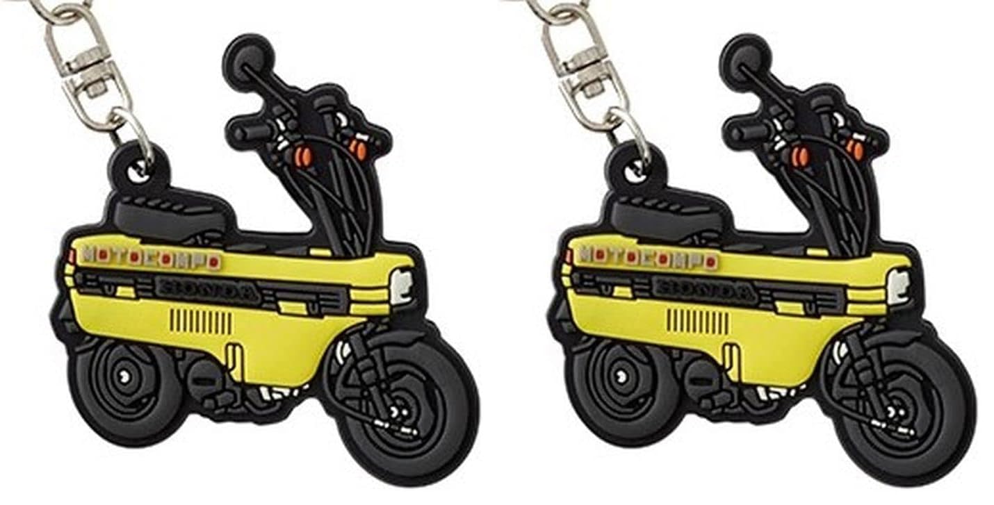 Honda PVC Rubber Keychain GB350 FREE Size 0SYEP-39B-HF Approximately 50mm x 8mm чёрный