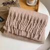 2024 New High-End Pure Color Mohair Scarf for Women - Cozy Korean Style Autumn/Winter Shawl