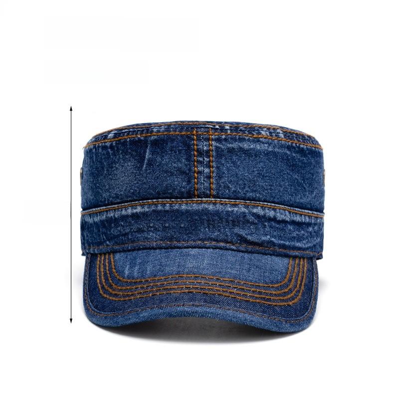 Cotton Washed Military Cap For Men And Women With Sunshade Protection For Outdoor Casual Wear