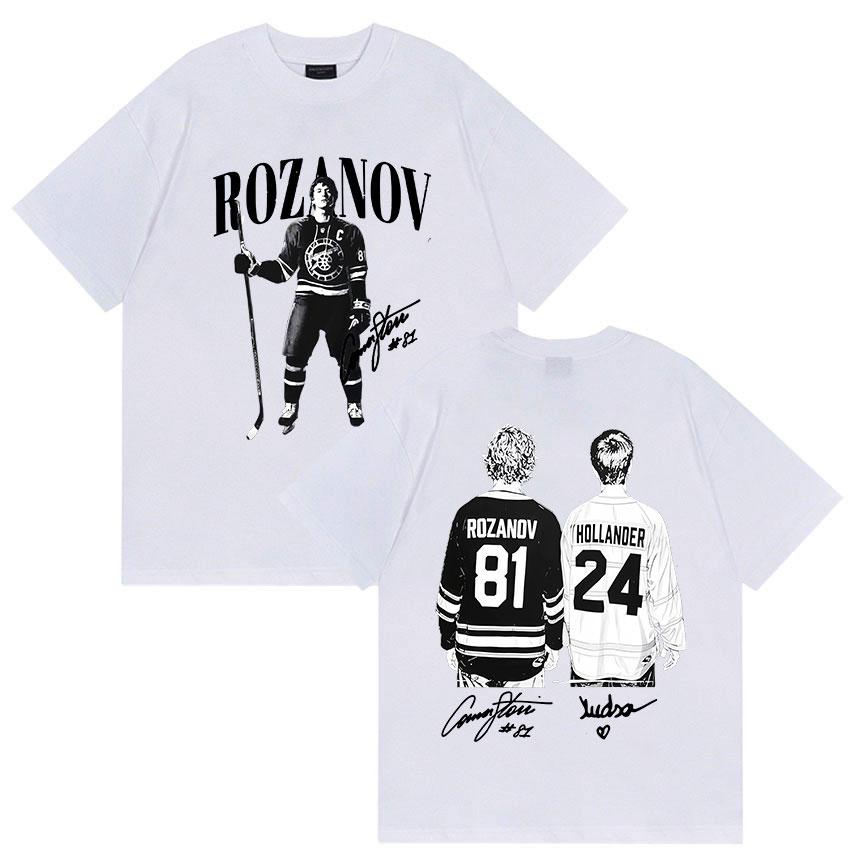 2026 Heated Rivalry Vintage Graphic T Shirt Movie Shane Hollander 24 Cotton Tshirt Ilya Rozanov Hollanov 81 Oversized Men Tees